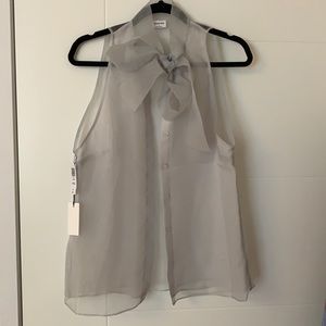 Babaton Sheer Sleeveless Blouse